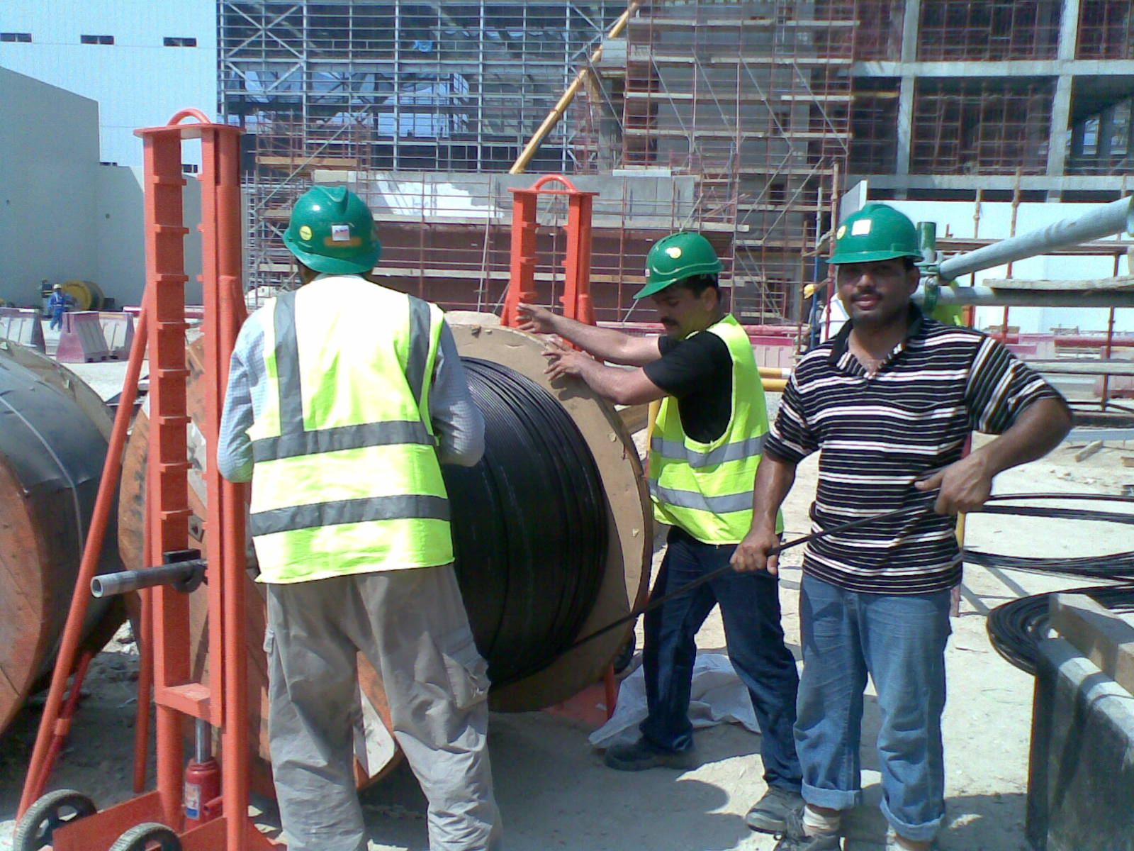 Installation of Fibre Optic Cable at Rabigh PP