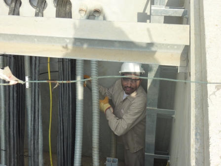 Installation of Fibre Optic Cable at Shoaiba PP