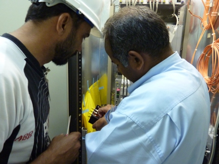 Installation of Fibre Optic Cable at Shoaiba PP